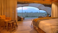 Namiri Plains - beautiful views from the room