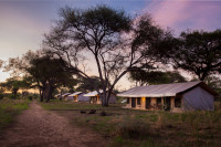 Tents at sunrise