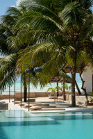 Pool and private beach