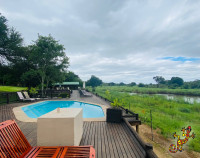Swimming Pool with views of Kruger National Park and Sabie River