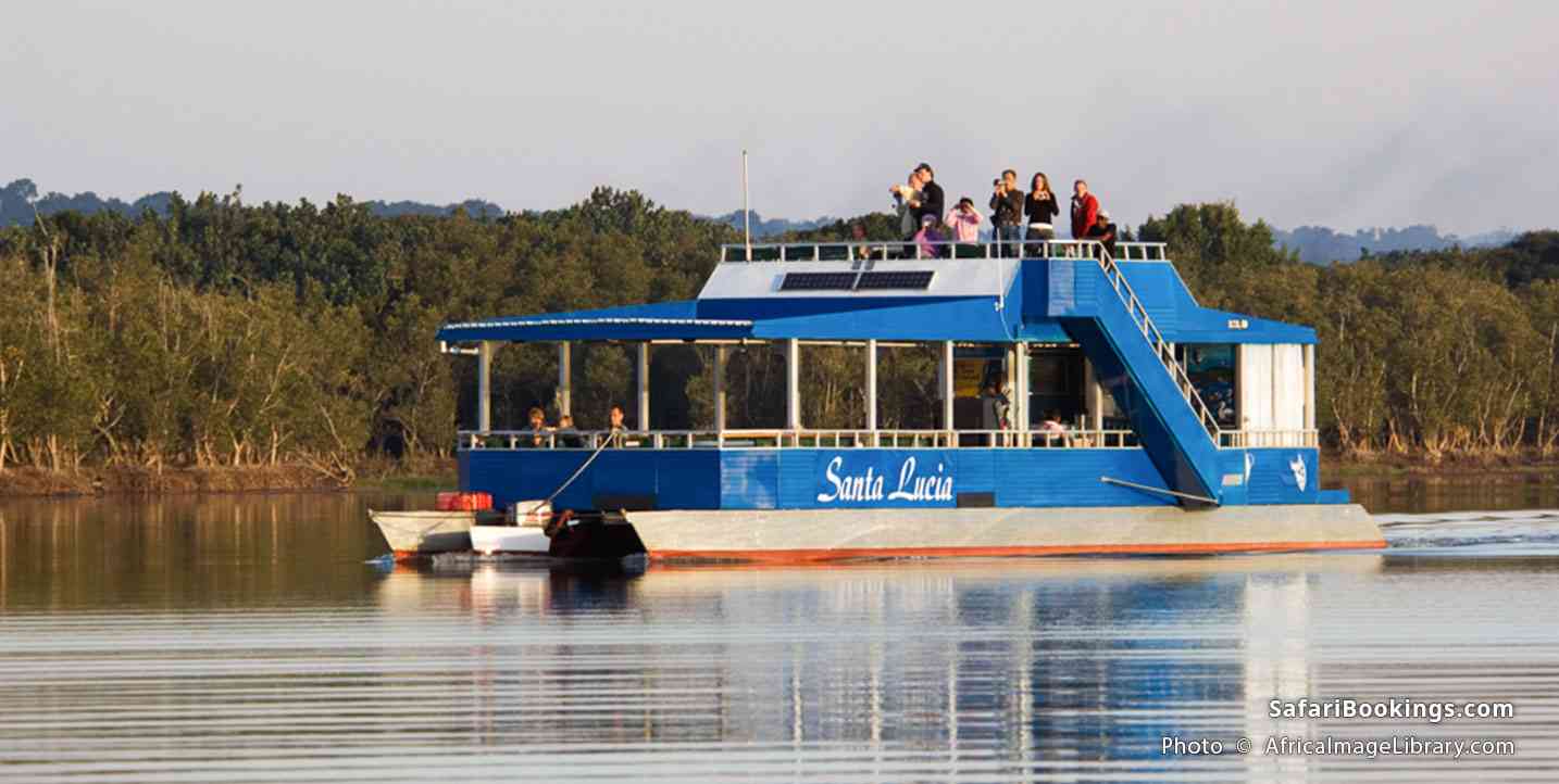 Tourist boat on Lake St Lucia, South Africa