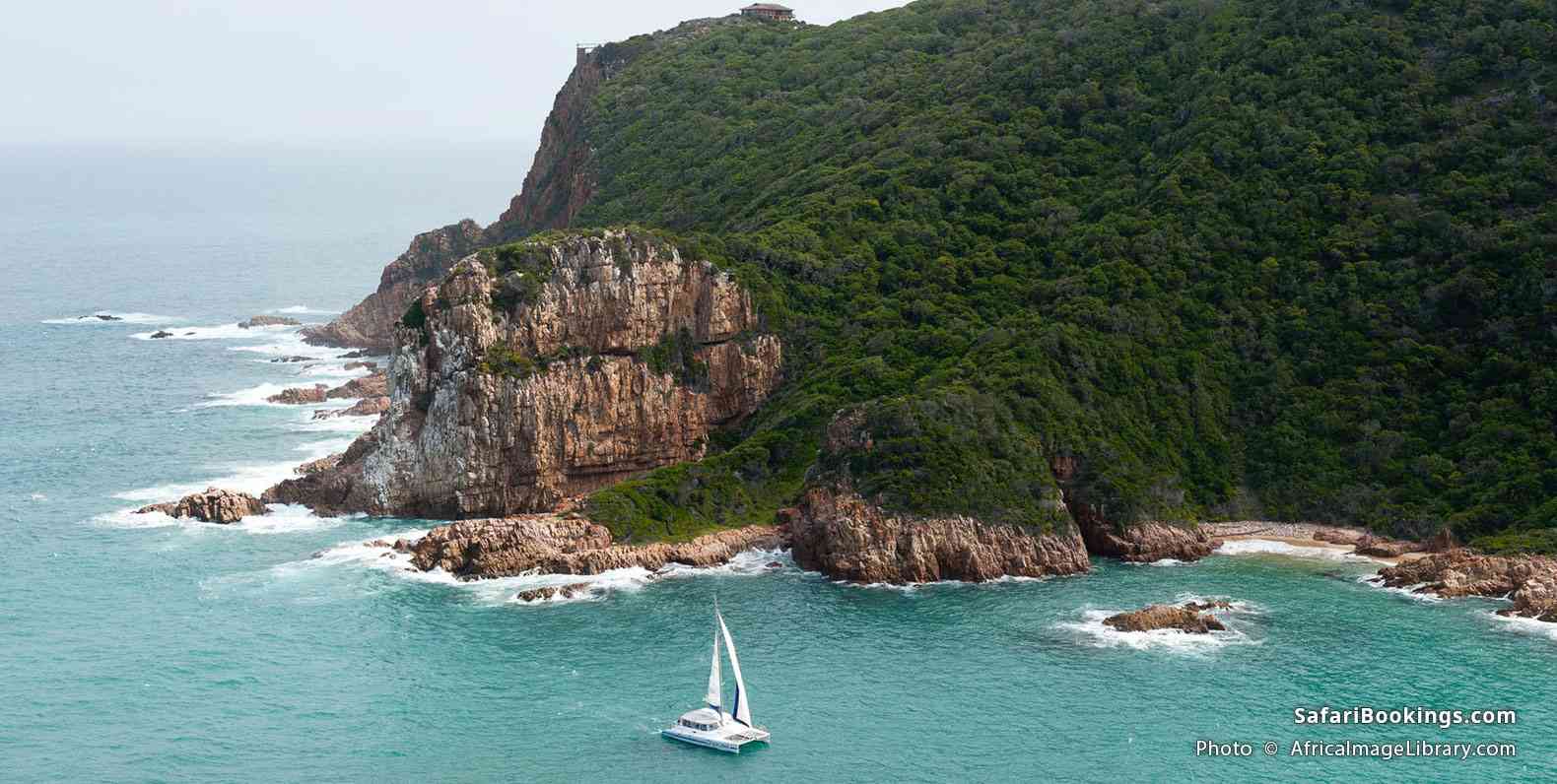 View of the Western Head and Knysna Lagoon from the east