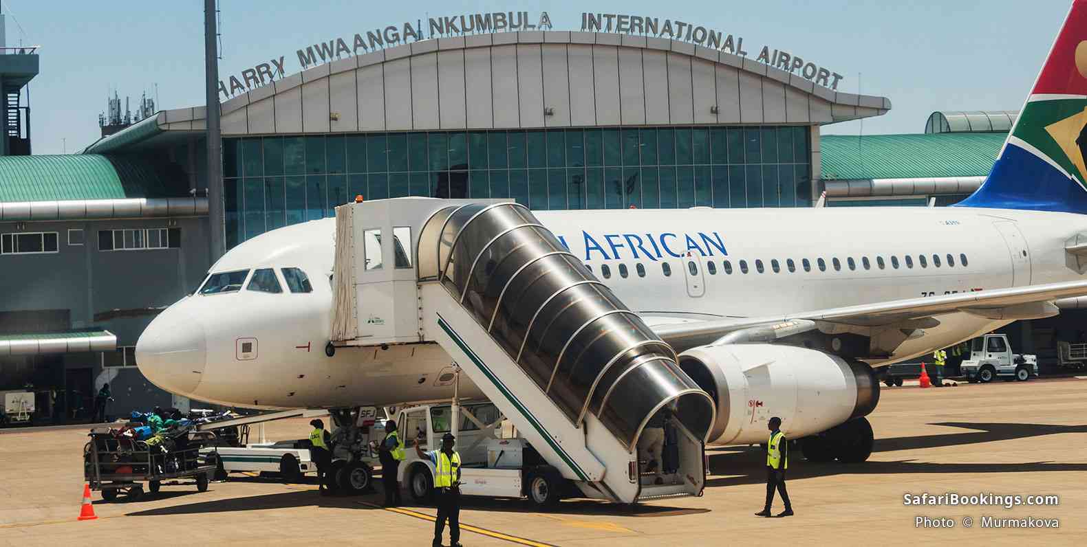 Harry Mwanga Nkumbula International Airport in Livingstone, Zambia