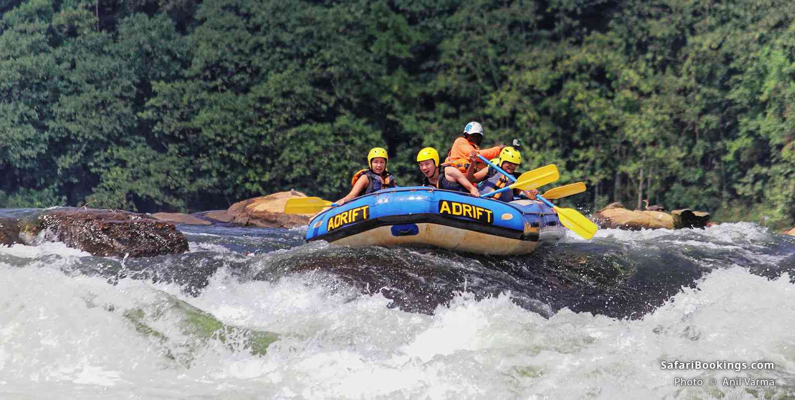 White-water rafting in Jinja
