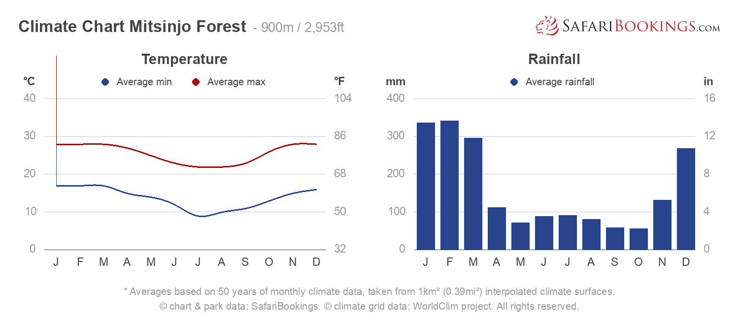 Climate Chart Mitsinjo Forest