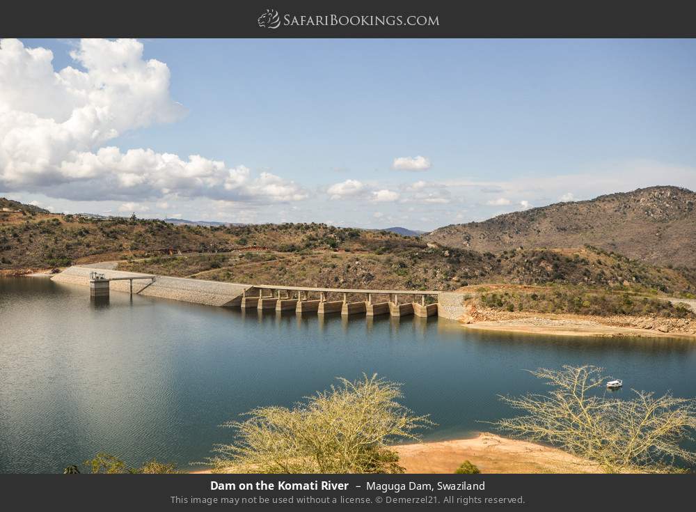 Maguga Dam on the Komati River in Maguga Dam, Eswatini