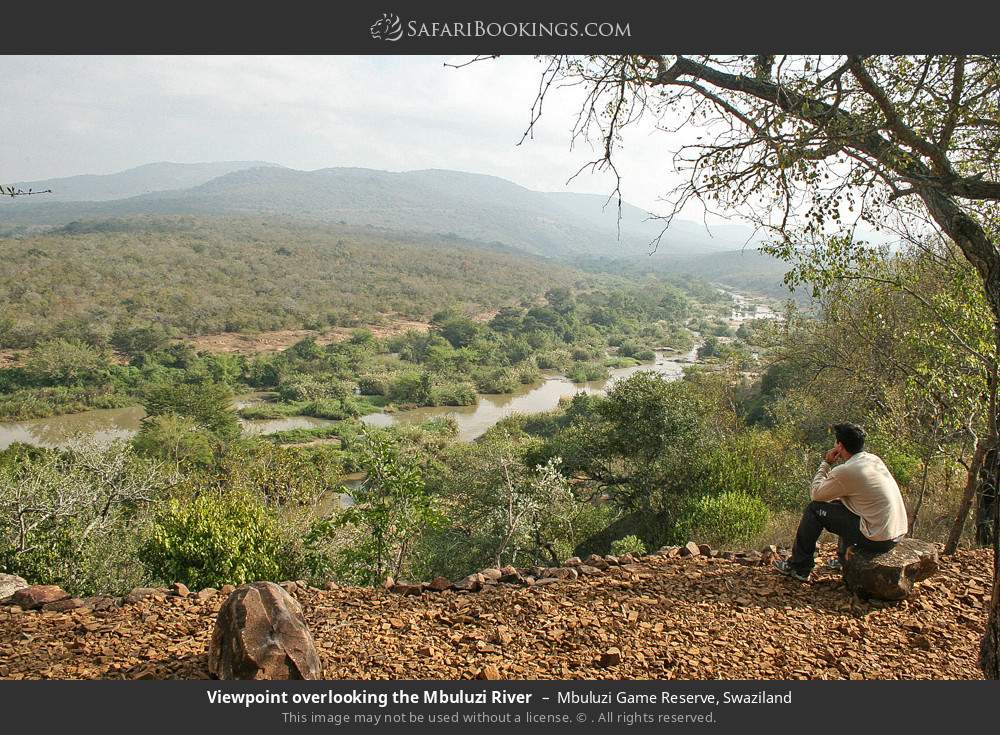 Viewpoint overlooking the Mbuluzi River, Mbuluzi GR in Mbuluzi Game Reserve, Eswatini