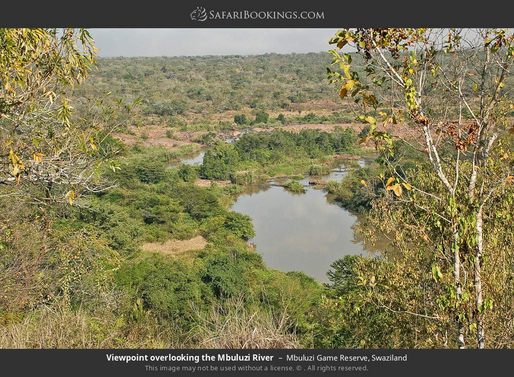Viewpoint overlooking the Mbuluzi River, Mbuluzi GR in Mbuluzi Game Reserve, Eswatini