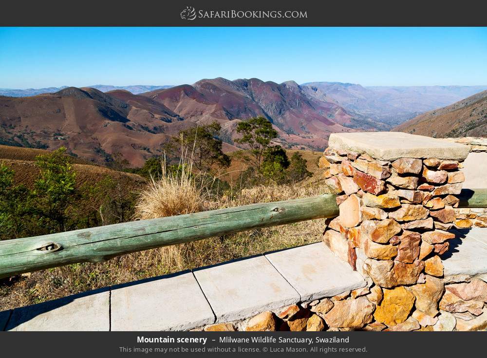 Mountain scenery, Mlilwane WS in Mlilwane Wildlife Sanctuary, Eswatini