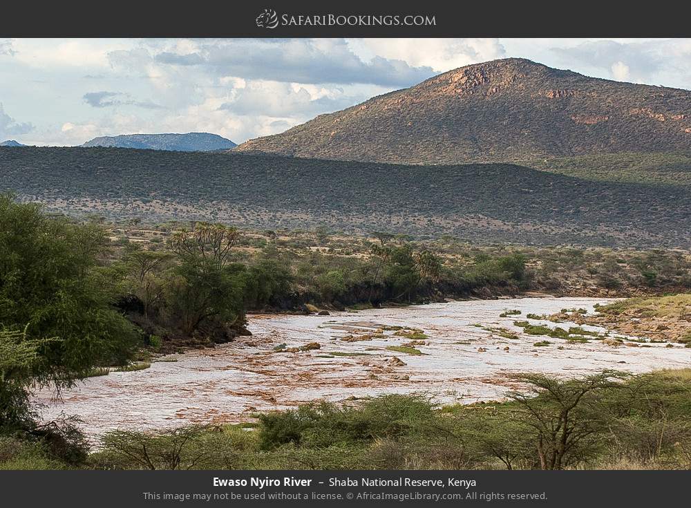 Ewaso Nyiro River in Shaba National Reserve, Kenya