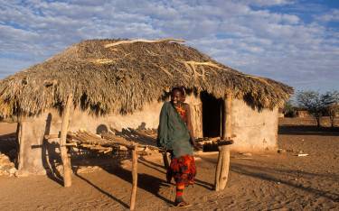 Gabbra woman at her homestead