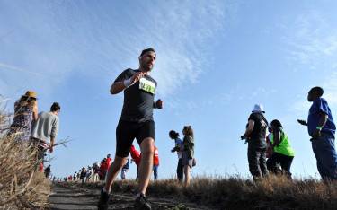 Runners in the annual Lewa Safari Marathon