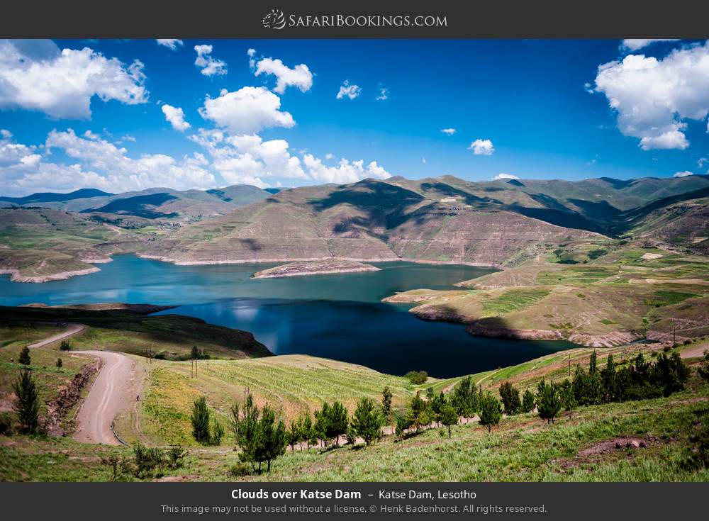 Clouds over Katse Dam in Katse Dam, Lesotho