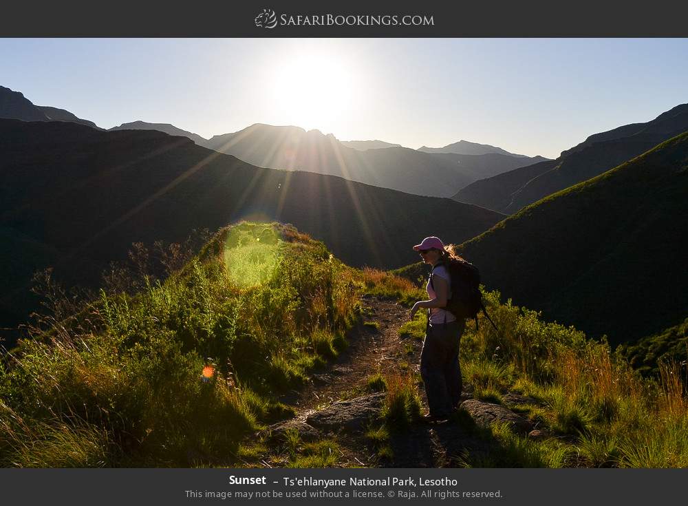 Sunset in Ts'ehlanyane National Park, Lesotho