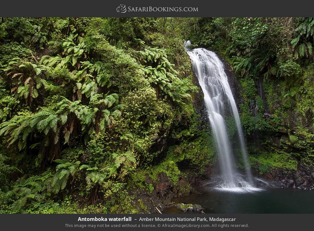 Antomboka waterfall, Amber Mountain NP in Amber Mountain National Park, Madagascar