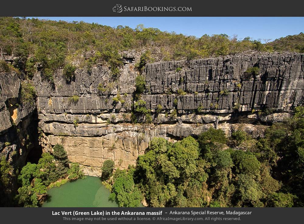 Lac Vert (Green Lake) in the Ankarana massif in Ankarana Special Reserve, Madagascar