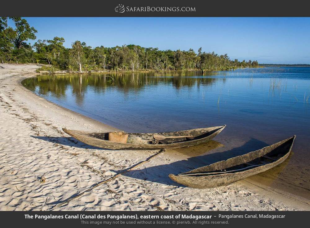 The Pangalanes Canal (Canal des Pangalanes), eastern coast of Madagascar in Pangalanes Canal, Madagascar