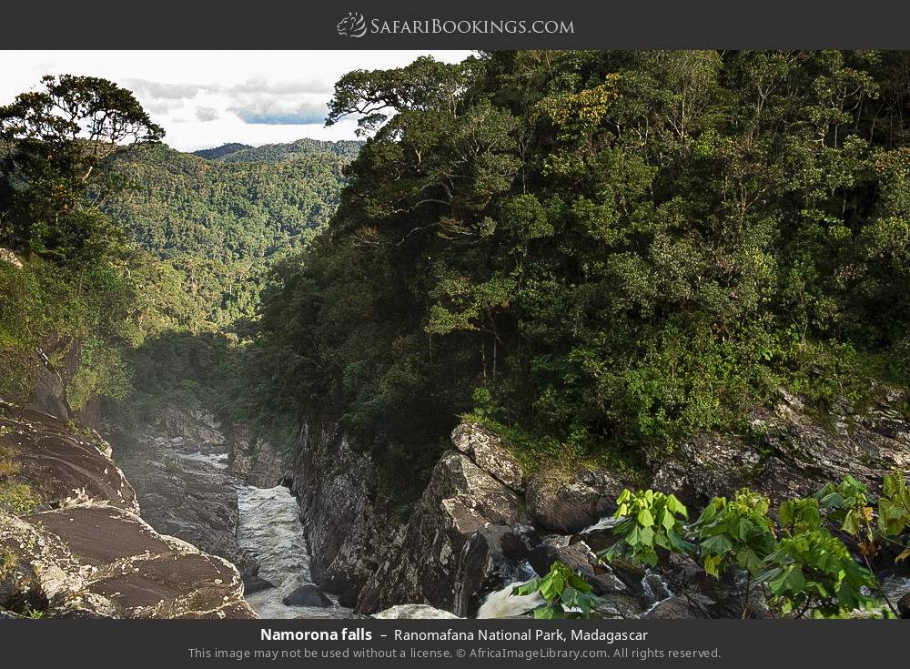 Namorona falls in Ranomafana National Park, Madagascar