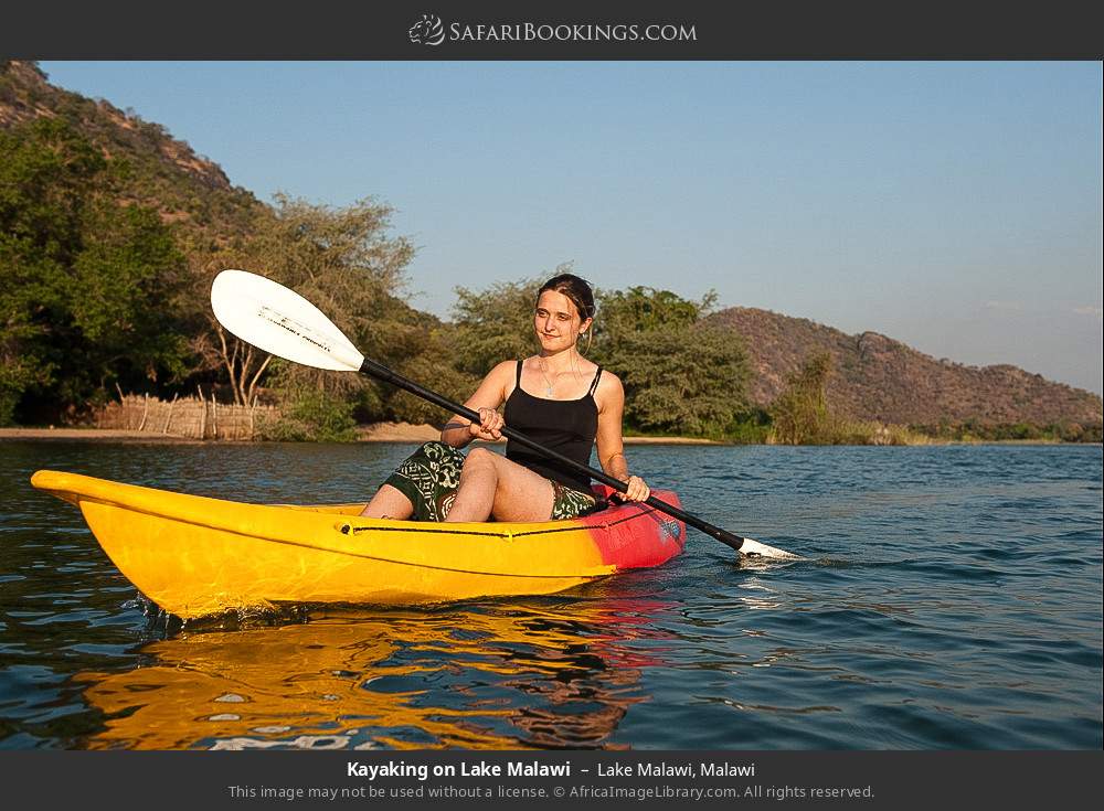 Kayaking on Lake Malawi in Lake Malawi, Malawi