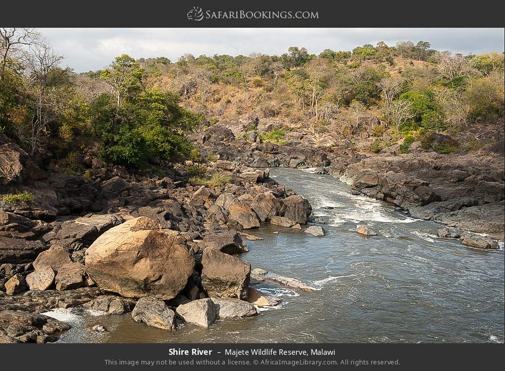 Shire River in Majete Wildlife Reserve, Malawi