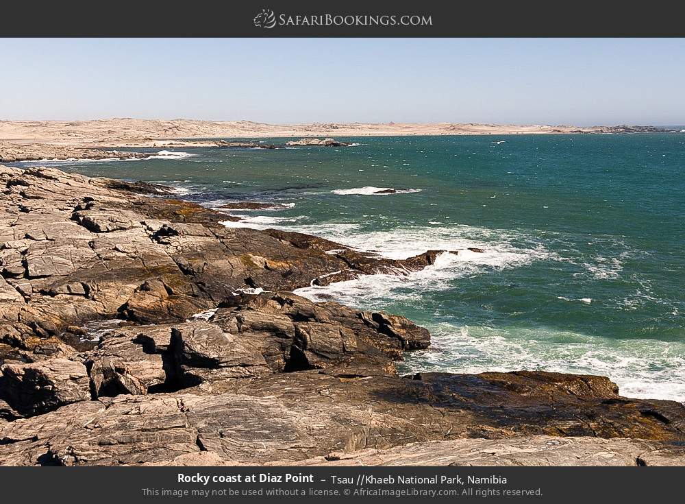 Rocky coast at Diaz Point in Tsau //Khaeb National Park, Namibia
