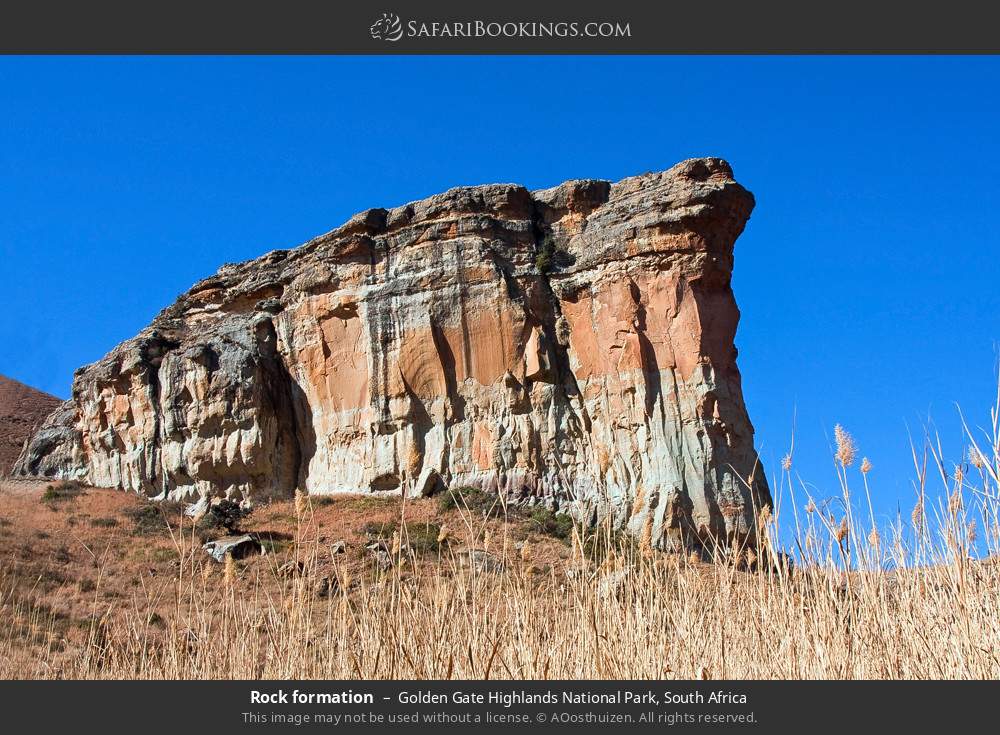 Rock formation in Golden Gate Highlands National Park, South Africa