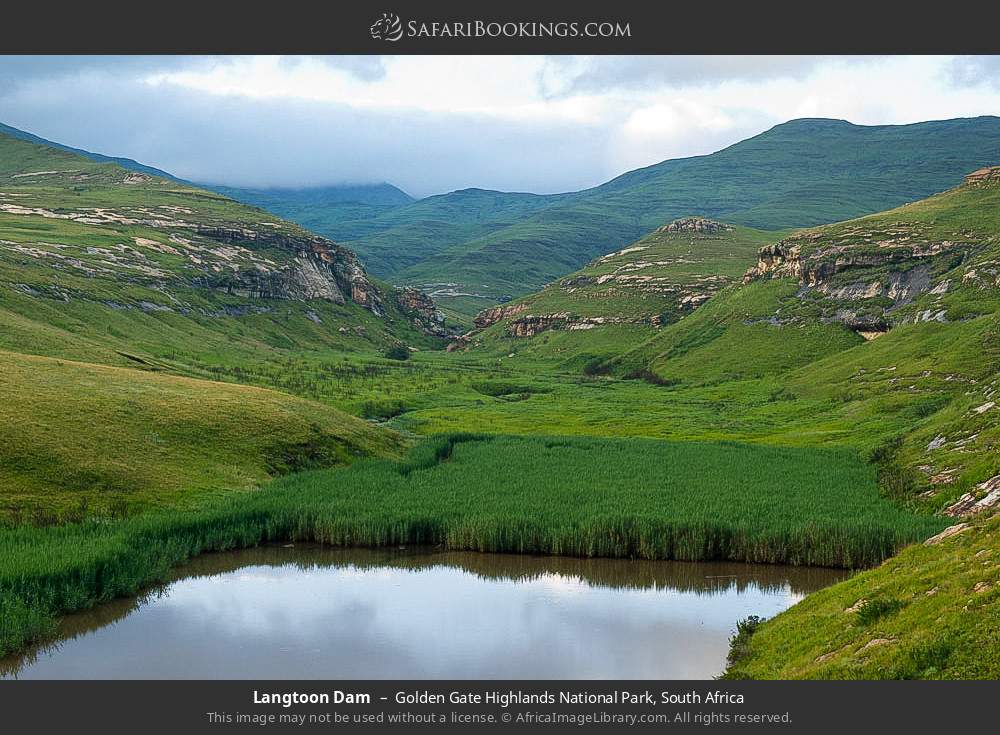 Langtoon Dam in Golden Gate Highlands National Park, South Africa
