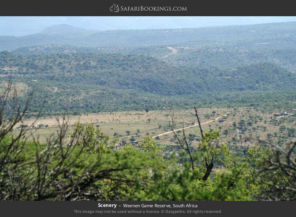 Scenery in Weenen Game Reserve, South Africa
