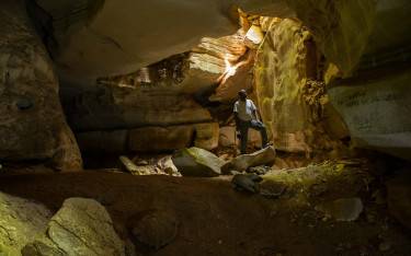 Entrance to the cave
