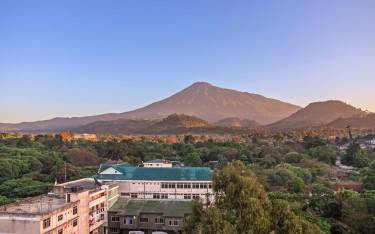 Sunrise over Mt Meru
