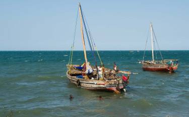 Dhows at the waterfront