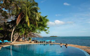 Swimming pool at Fumba Beach Lodge