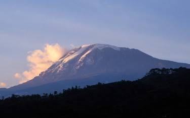 Mt Kilimanjaro seen from Moshi