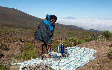 Coffee stop on Shira Plateau