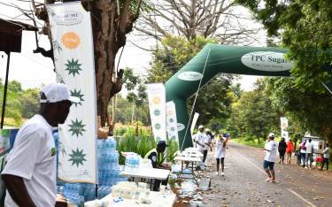 Water table at the Kilimanjaro Marathon