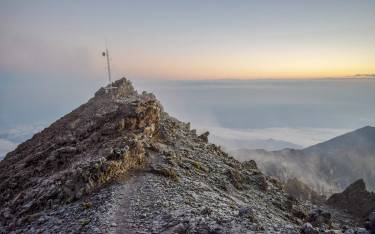 Sunrise above the clouds