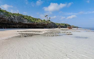 Beach at low tide
