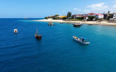 Stone Town seen from the sea
