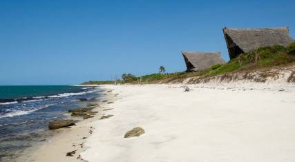 White sandy beach