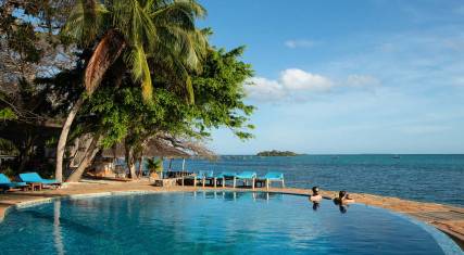 Swimming pool at Fumba Beach Lodge