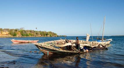 Fishing boat on the beach