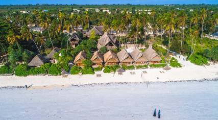 Aerial view over the beach