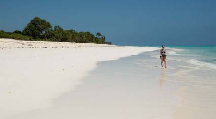 White sandy beach