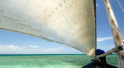 Dhow at sea