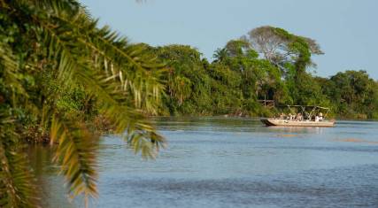 Boat safari on the Wami River