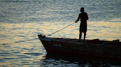 Fishing boat in the harbor