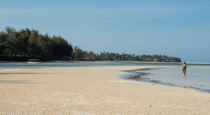 Uroa Beach at low tide