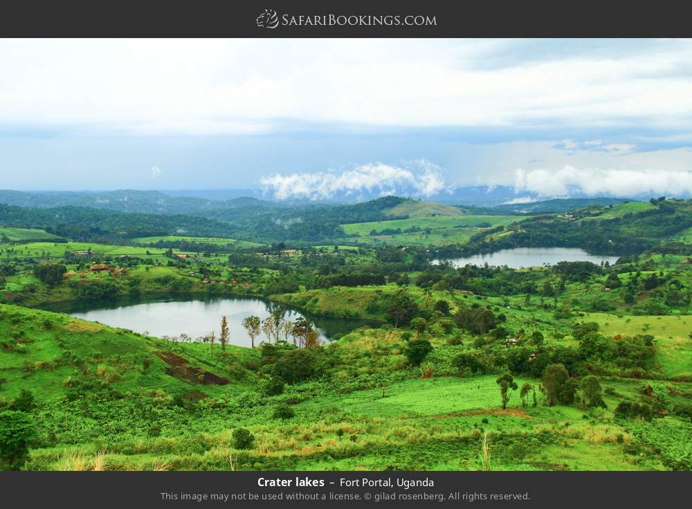 Crater lakes in Fort Portal in Fort Portal, Uganda
