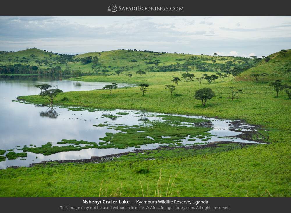 Nshenyi Crater Lake in Kyambura National Park, Uganda