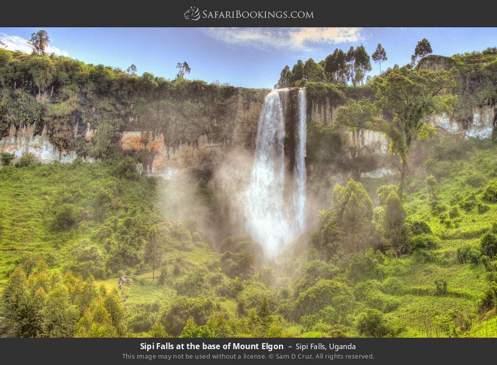 Sipi Falls at the base of Mt Elgon in Sipi Falls, Uganda